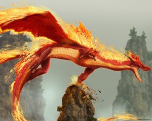 Огненный дракон - скачать обои на рабочий стол
