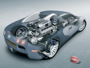 Механизм Bugatti - скачать обои на рабочий стол