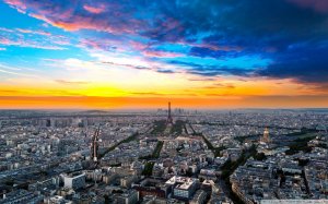 Панорама Парижа - скачать обои на рабочий стол