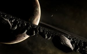 Кольца сатурна - скачать обои на рабочий стол