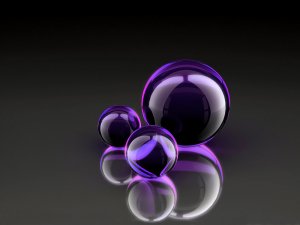 Сферы в фиолетовом - скачать обои на рабочий стол