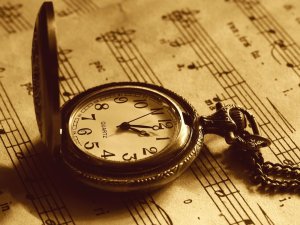 Обои для рабочего стола: Время и музыка