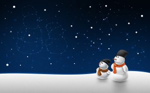 Созвездие снеговика - скачать обои на рабочий стол