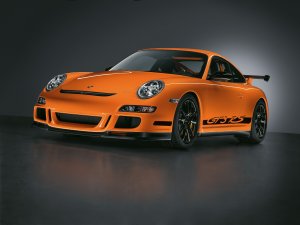 Обои для рабочего стола: Porsche orange
