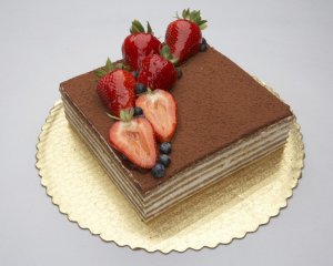 Шоколадный тортик - скачать обои на рабочий стол