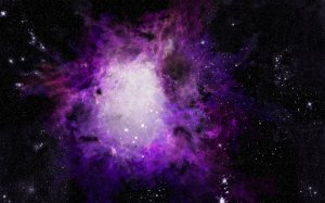 Пурпурная галактика - скачать обои на рабочий стол