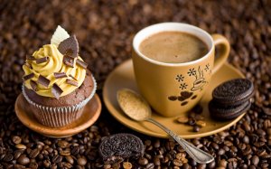 Шоколадно-кофейный завтрак - скачать обои на рабочий стол