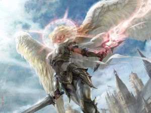 Ангел с мечом - скачать обои на рабочий стол