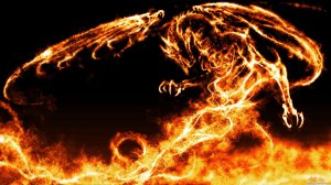 Огнёный дракон - скачать обои на рабочий стол