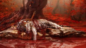Убитый тигр - скачать обои на рабочий стол