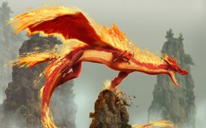 Золотой дракон - скачать обои на рабочий стол