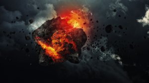 Взрыв метеорита - скачать обои на рабочий стол