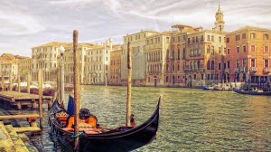 Венецианская лодка - скачать обои на рабочий стол