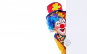 Улыбка клоуна - скачать обои на рабочий стол