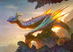 Радужный дракон - скачать обои на рабочий стол
