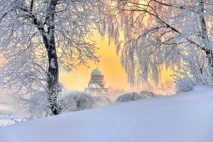 Зима в Петербурге - скачать обои на рабочий стол