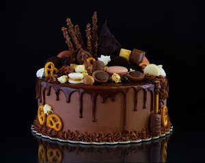 Шоколадный торт - скачать обои на рабочий стол