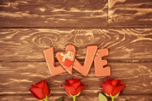 Любовь в день Святого Валентина - скачать обои на рабочий стол