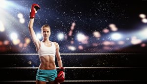 Женский бокс - скачать обои на рабочий стол