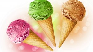 Разноцветное мороженое  - скачать обои на рабочий стол