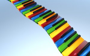 Цветные клавиши  - скачать обои на рабочий стол