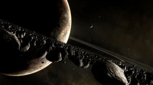 Планетарные кольца Сатурна - скачать обои на рабочий стол