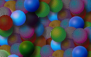 Разноцветные шарики  - скачать обои на рабочий стол