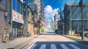 Солнечная японская улица  - скачать обои на рабочий стол