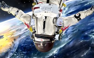 Астронавт в открытом космосе - скачать обои на рабочий стол