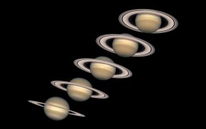 Много Сатурнов - скачать обои на рабочий стол
