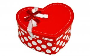 Подарочная коробка в виде сердца - скачать обои на рабочий стол