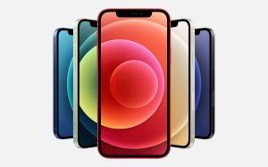 Разноцветные  iPhone 12 - скачать обои на рабочий стол