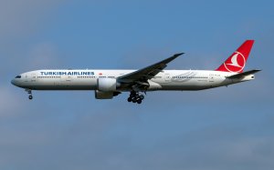 Боинг 777-300ER Turkish Airlines - скачать обои на рабочий стол