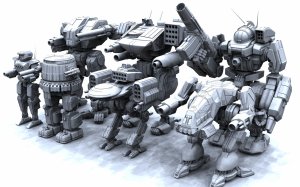 Боевые роботы  - скачать обои на рабочий стол