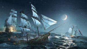Пиратский парусный корабль - скачать обои на рабочий стол