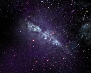 Галактика в звездном свете - скачать обои на рабочий стол