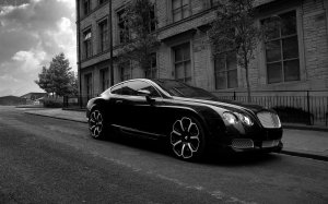 Обои для рабочего стола: Bentley GTS black