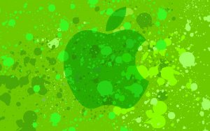 Обои для рабочего стола: Зеленое яблоко