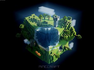 Кубический мир Minecraft - скачать обои на рабочий стол