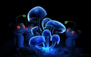 Пришельцы и грибы - скачать обои на рабочий стол