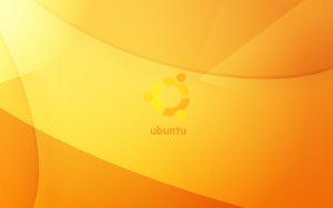 Лого Ubuntu - скачать обои на рабочий стол