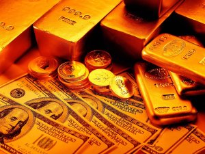 Золото и доллары - скачать обои на рабочий стол