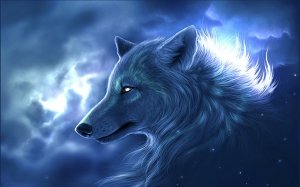 Волк-символ - скачать обои на рабочий стол