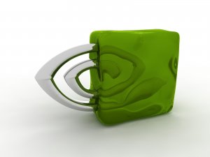 Логотип nVidia - скачать обои на рабочий стол