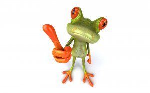 Обои для рабочего стола: Не грози жабе