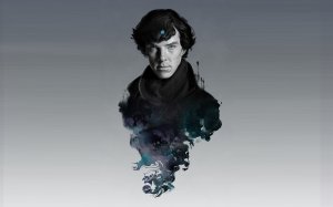 Портрет Шерлока - скачать обои на рабочий стол