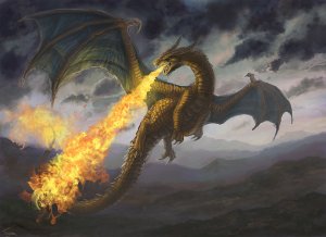 Пламя дракона - скачать обои на рабочий стол