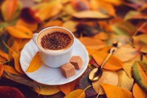 Осенний кофе - скачать обои на рабочий стол