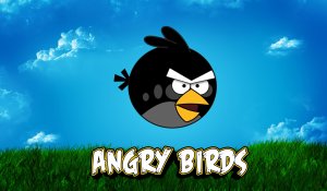 Черненький из Angry Birds - скачать обои на рабочий стол