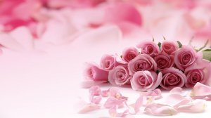Обои для рабочего стола: Букет розовых роз
